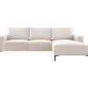Hoekbank rechts Fabria Beige basic comfort