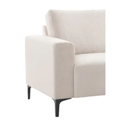 Hoekbank rechts Fabria Beige basic comfort
