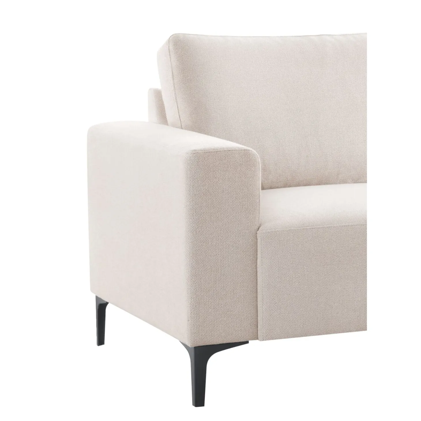 Hoekbank rechts Fabria Beige basic comfort
