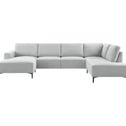 Hoekbank rechts Fabria Groot lichtgrijs basic comfort