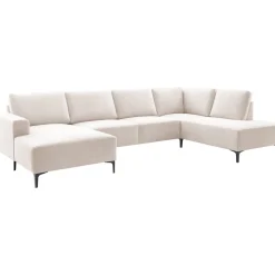 Hoekbank rechts Fabria Groot beige basic comfort