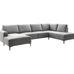 Hoekbank rechts Fabria Groot donkergrijs basic comfort