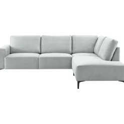 Hoekbank rechts Fabria Middel lichtgrijs basic comfort