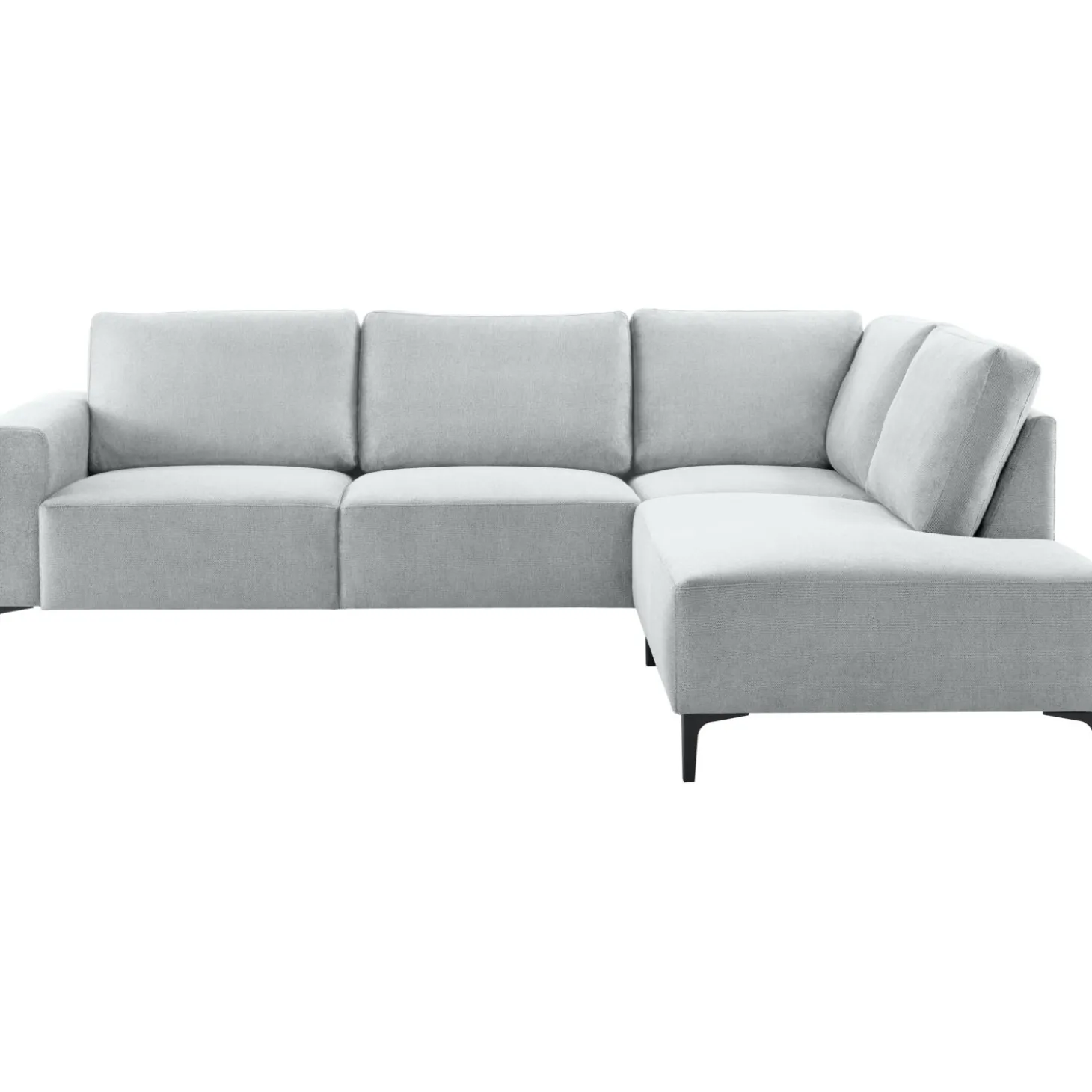 Hoekbank rechts Fabria Middel lichtgrijs basic comfort