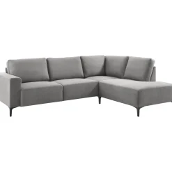 Hoekbank rechts Fabria Middel donkergrijs basic comfort