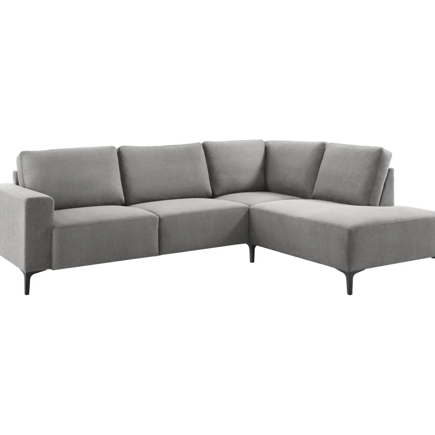 Hoekbank rechts Fabria Middel donkergrijs basic comfort