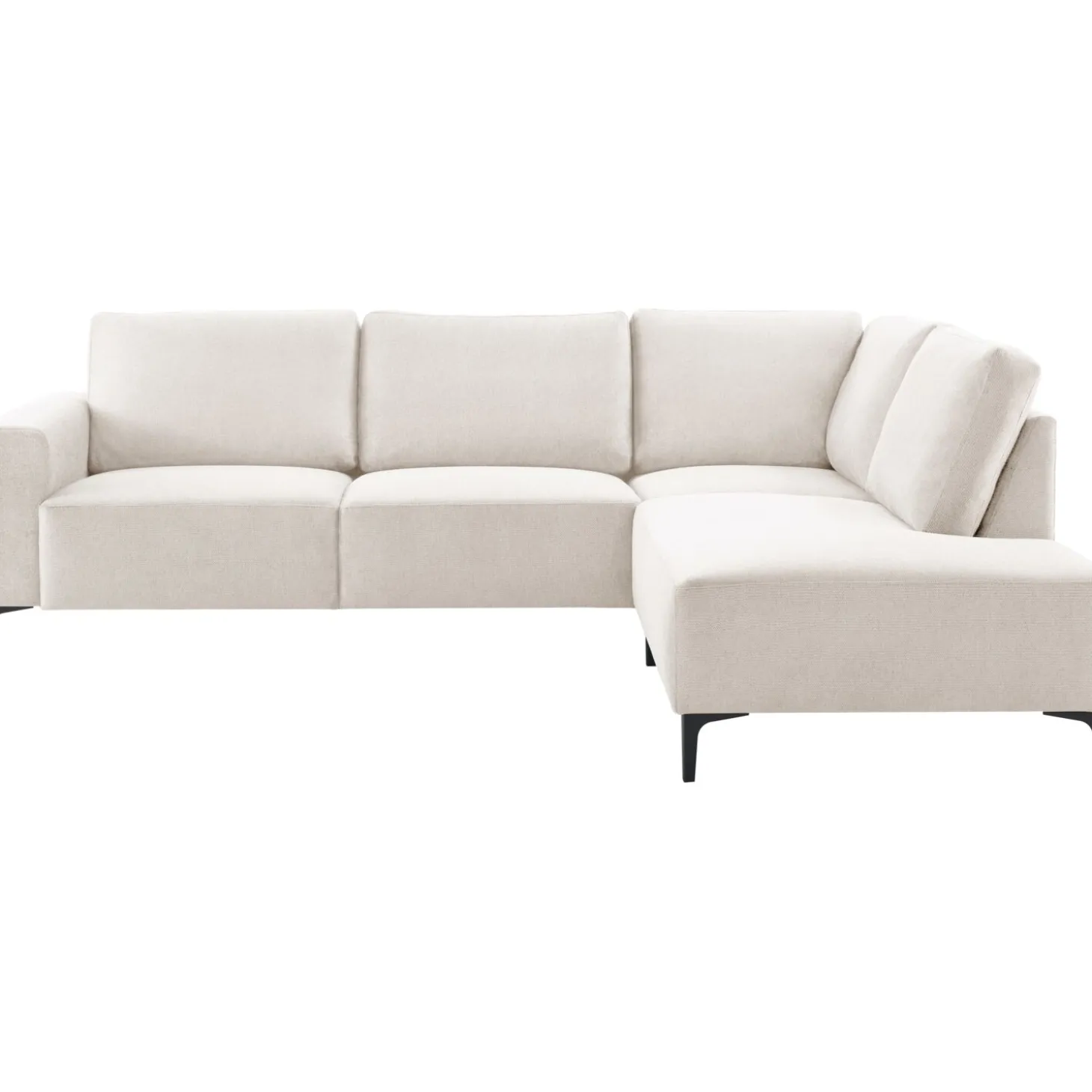 Hoekbank rechts Fabria Middel beige basic comfort