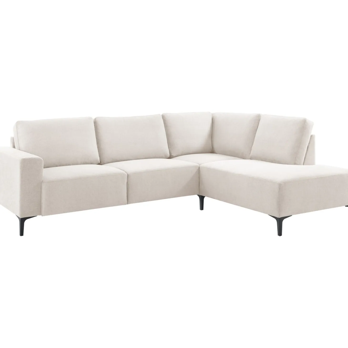Hoekbank rechts Fabria Middel beige basic comfort