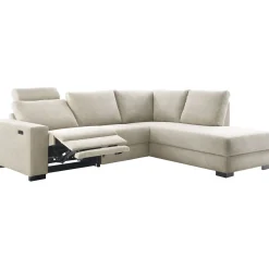 Hoekbank rechts Florance HR koudschuim beige relaxfunctie