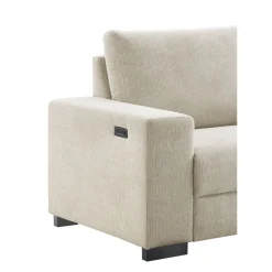 Hoekbank rechts Florance HR koudschuim beige relaxfunctie