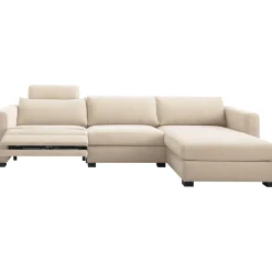Hoekbank rechts Licato Naturel relaxfunctie premium comfort