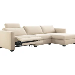Hoekbank rechts Licato Naturel relaxfunctie premium comfort