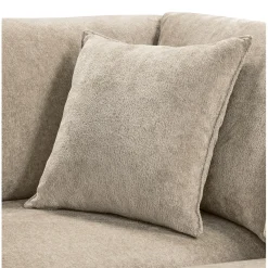 Hoekbank rechts Licato Taupe relaxfunctie excellent comfort hocker