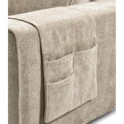 Hoekbank rechts Licato Taupe relaxfunctie excellent comfort
