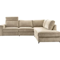 Hoekbank rechts Licato Taupe relaxfunctie excellent comfort