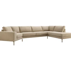 Hoekbank rechts Linoza Taupe supreme comfort