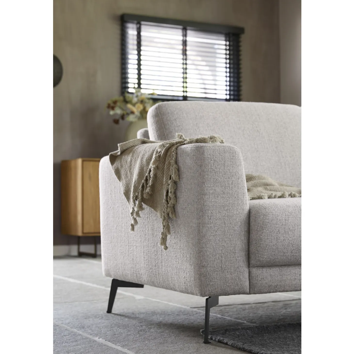 Hoekbank rechts Moscato Lichtgrijs exelent comfort
