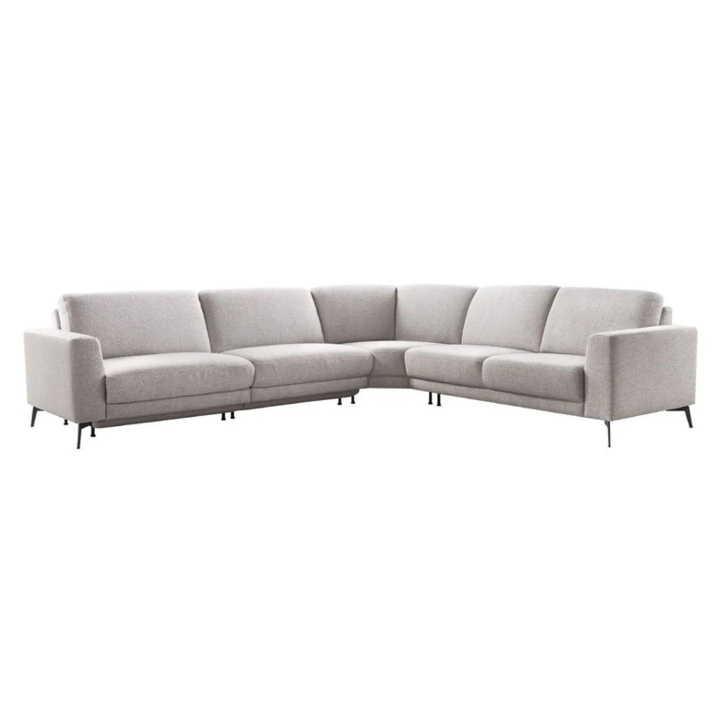 Hoekbank rechts Moscato Lichtgrijs exelent comfort
