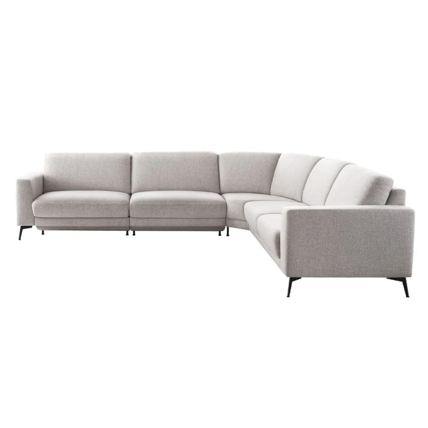 Hoekbank rechts Moscato Lichtgrijs exelent comfort