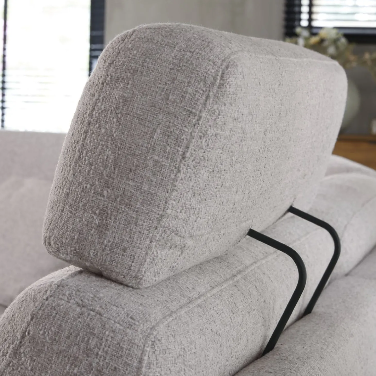 Hoekbank rechts Moscato Lichtgrijs exelent comfort