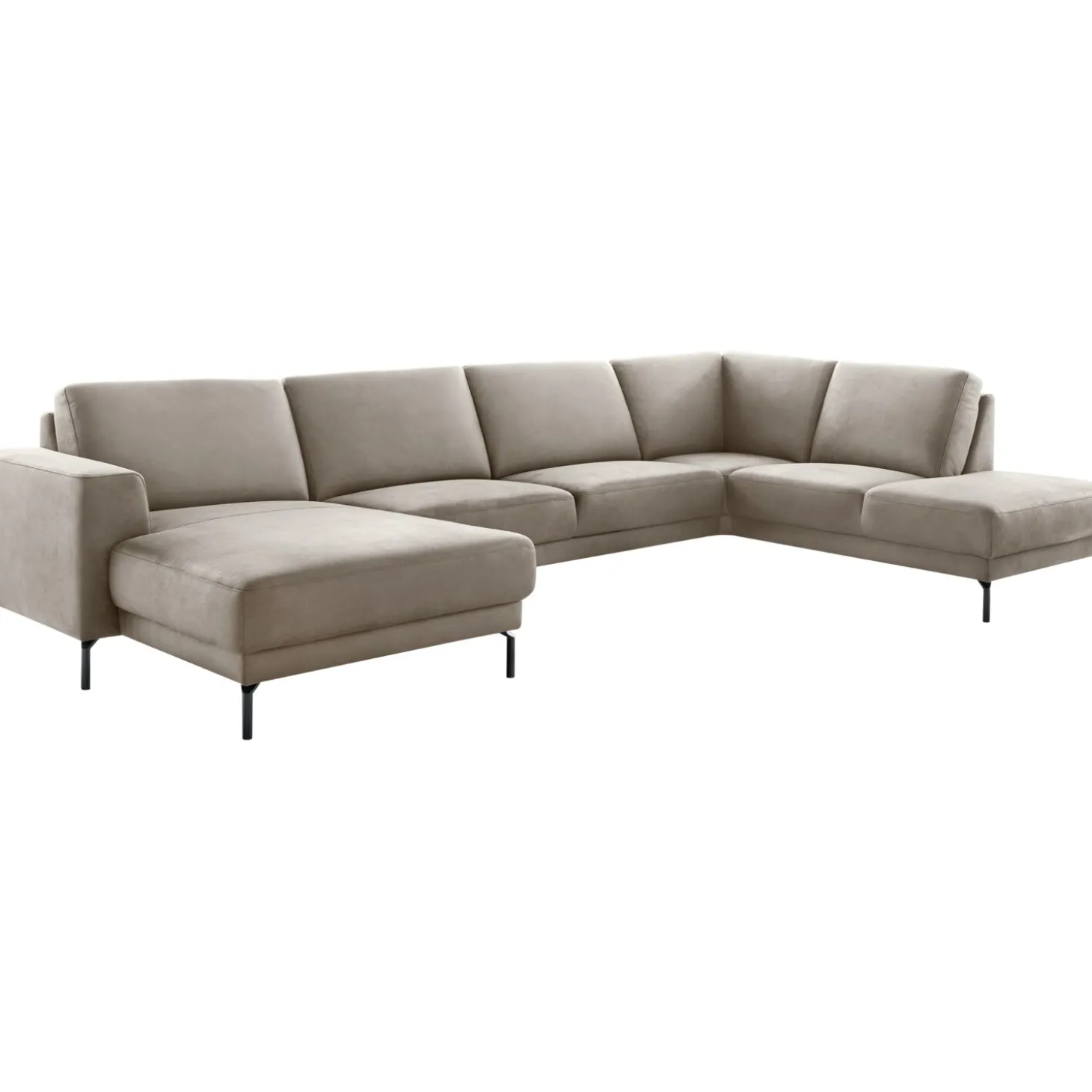Hoekbank rechts Moscato Traagschuim beige relaxfunctie