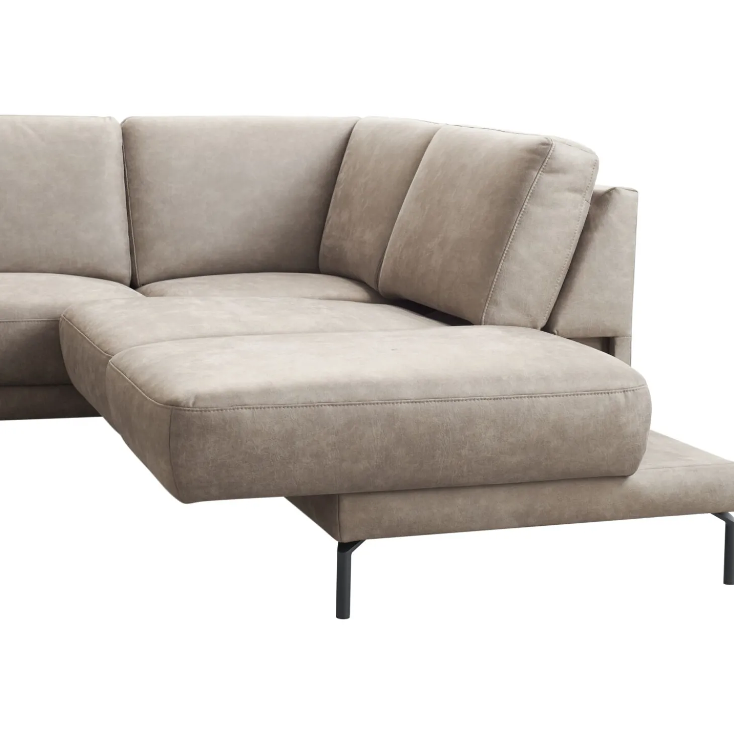Hoekbank rechts Moscato Traagschuim beige relaxfunctie