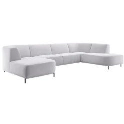 Hoekbank rechts Pantini Lichtgrijs basic comfort