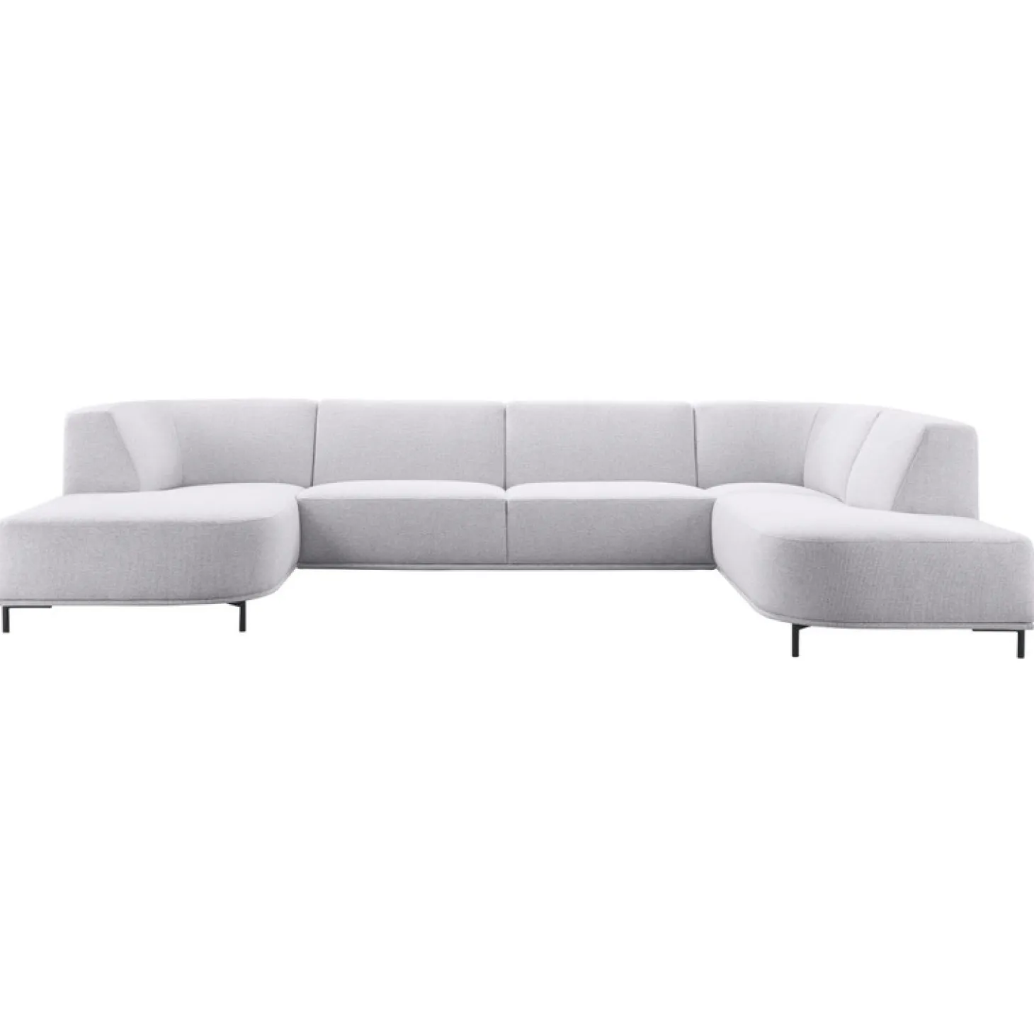 Hoekbank rechts Pantini Lichtgrijs premium comfort