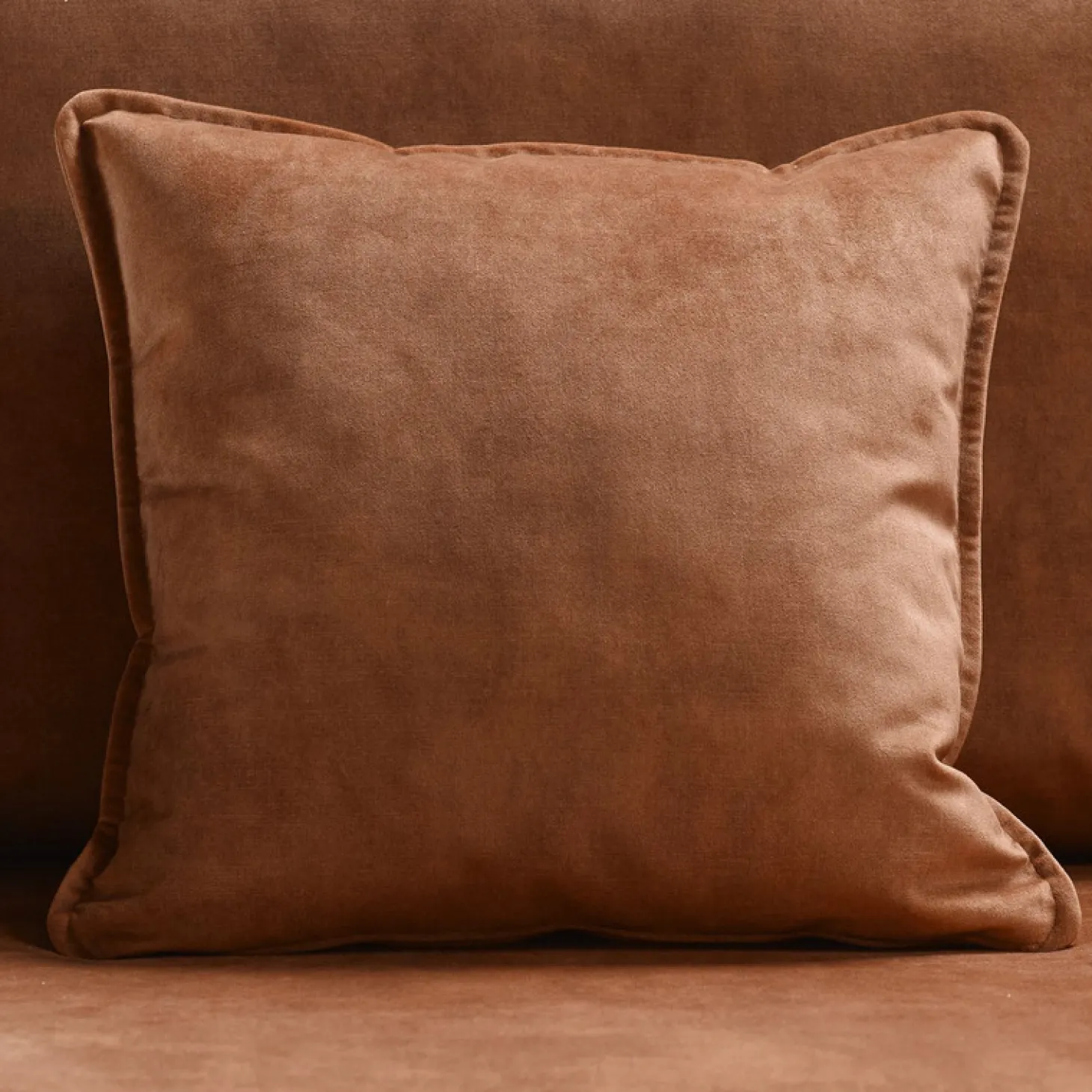 Hoekbank rechts Pomonte Velvet bruin basic comfort