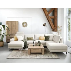 Hoekbank rechts Portona Ecru basic comfort