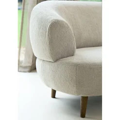 Hoekbank rechts Tilde Bouclé grijsbeige basic comfort