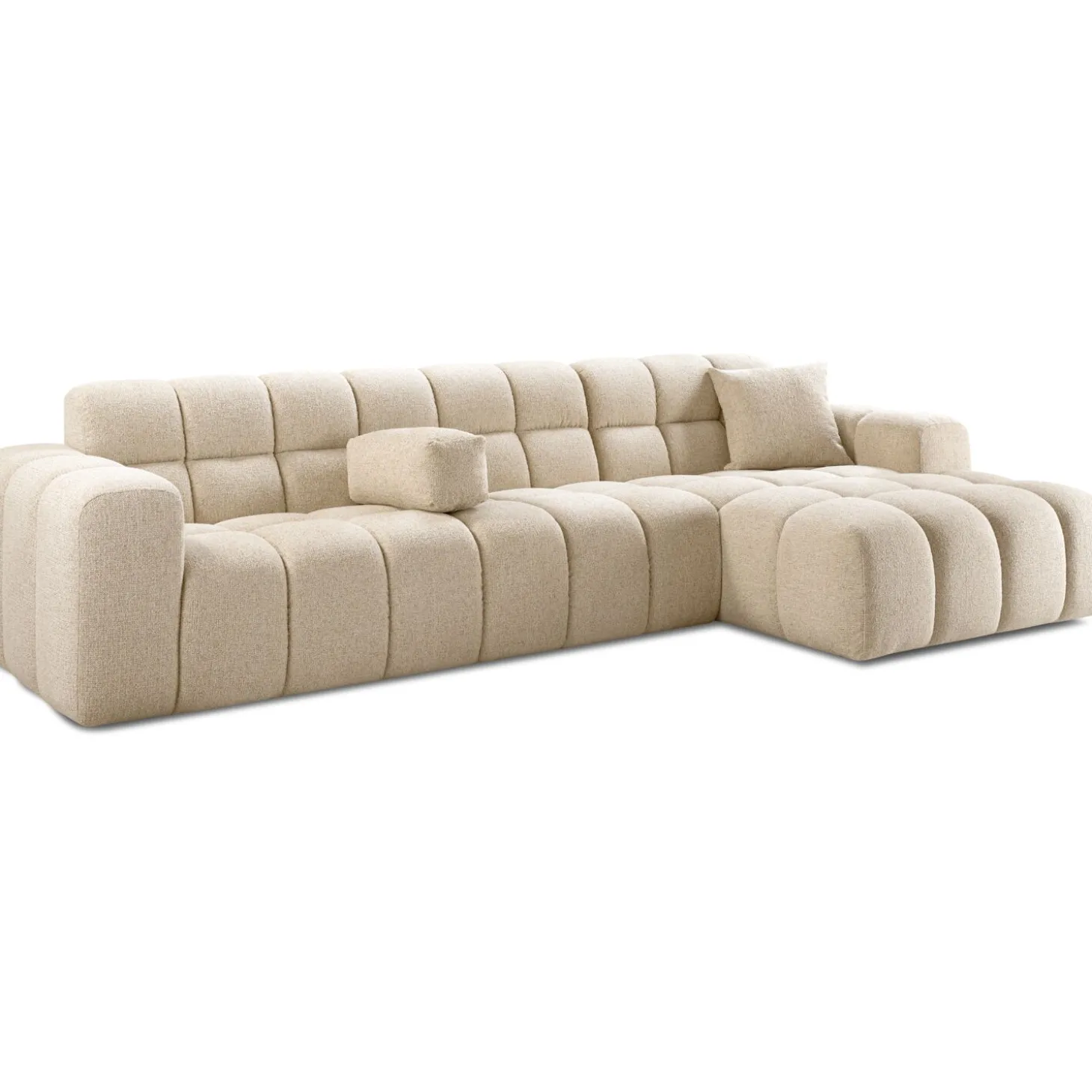 Hoekbank rechts Tirato Beige premium comfort