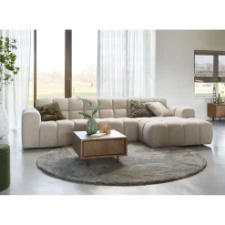 Hoekbank rechts Tirato Beige premium comfort