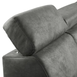 Hoekbank rechts Tusari Microleder antraciet excellent comfort