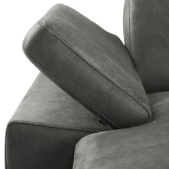 Hoekbank rechts Tusari Microleder antraciet excellent comfort