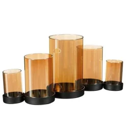 Kaarsenhouder Orselina 5 glazen goud