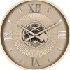 Klok Nimar Metaal rond 60cm taupe dessin 54