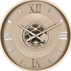 Klok Nimar Metaal rond 60cm taupe dessin 54