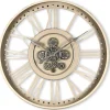 Klok Nimar Metaal rond 80cm taupe open dessin 45