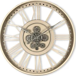 Klok Nimar Metaal rond 80cm taupe open dessin 45