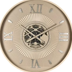 Klok Nimar Metaal rond 80cm taupe dessin 55
