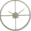 Klok Nimar Metaal rond 60cm taupe strak dessin 60