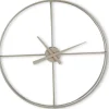 Klok Nimar Metaal rond 80cm taupe strak dessin 61