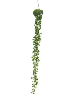Kunstbloem Senecio Hanger green 60cm