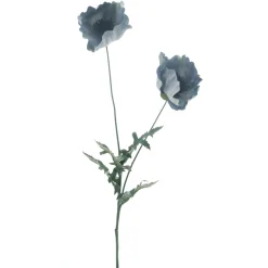 Kunstbloem Varenzo Klaproos lichtblauw