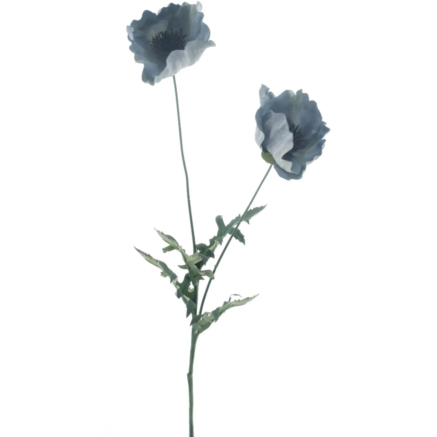Kunstbloem Varenzo Klaproos lichtblauw