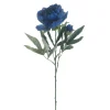 Kunstbloem Varenzo Pioenroos blauw