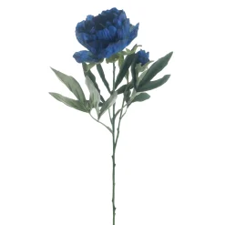 Kunstbloem Varenzo Pioenroos blauw