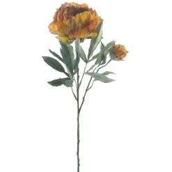 Kunstbloem Varenzo Pioenroos oranje
