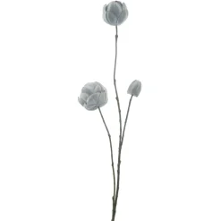 Kunstbloem Varenzo Waterlelie grijs